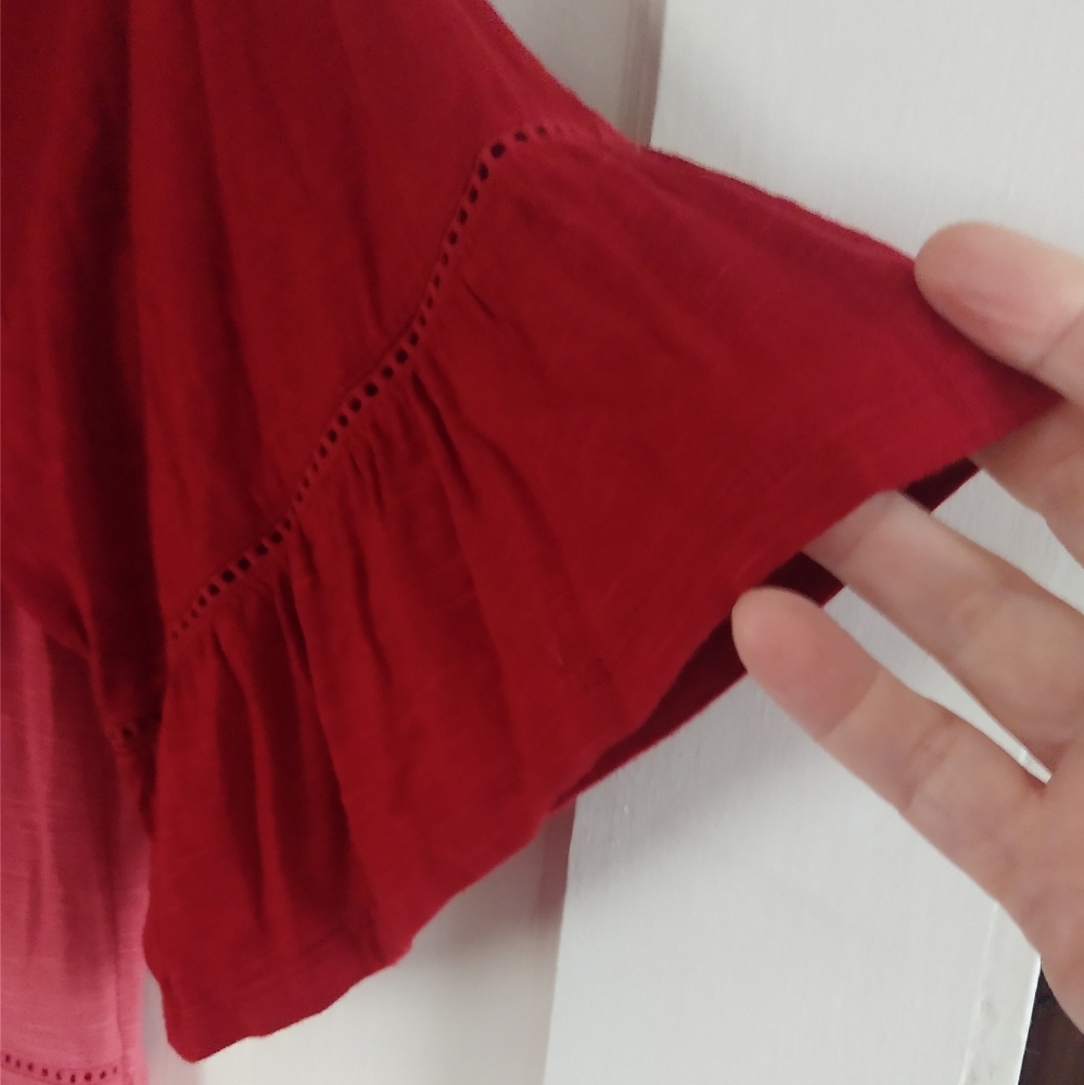 RXB PINK RED OMBRE TOP MEDIUM - Picture 2 of 4